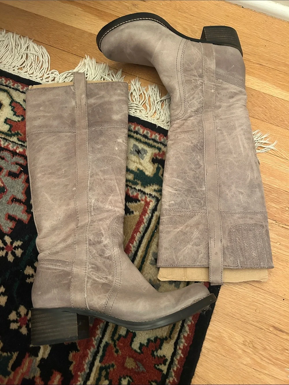 Lucky Brand Tall Over-the-Knee Boots - Taupe Gray